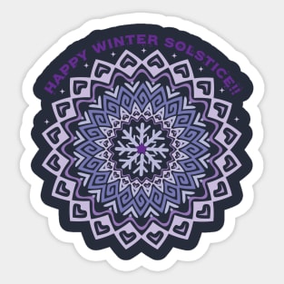 Winter Solstice Mandala Sticker